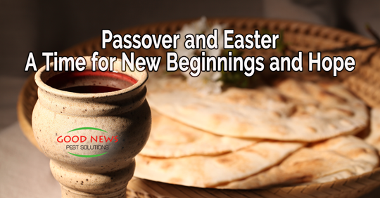 The image is part of a post discussing Christian religious holidays, and it shows a small mug of wine next to matzah bread.
